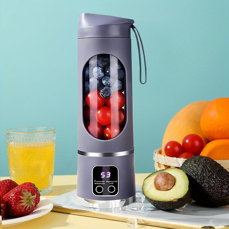 【Tiktok Top Seller】Digital Multimode Juicer Blender - Smart LED Display, Usb Rechargeable, Diet-Friendly, Leak Proof Design for Smoothies Liquid Diet Shakes Fresh Juice & Baby Food, Juicer Machine for Home & Travel, Kitchen Gadgets, Christmas Gifts