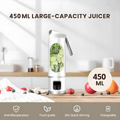 【Tiktok Top Seller】Digital Multimode Juicer Blender - Smart LED Display, Usb Rechargeable, Diet-Friendly, Leak Proof Design for Smoothies Liquid Diet Shakes Fresh Juice & Baby Food, Juicer Machine for Home & Travel, Kitchen Gadgets, Christmas Gifts